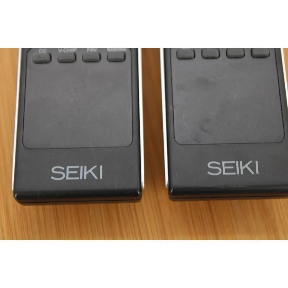 2 Seiki Black Wireless Television Remote Control Replacement Works For SEIKI TVS